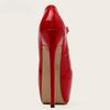 Fashion Sexy Buckle Platform Wedding Round Toe Women's High Heels Super High Heel Strip Club Shoes Size 35-42