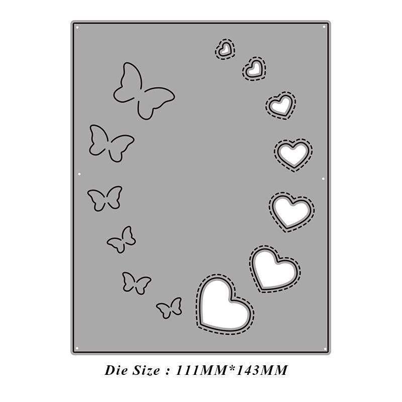 

Бабочка Сердце Металлические штампы Скрапбукинг Альбом Бумажные карты Декоративные ремесла Тиснение умирает