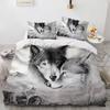3D Print Wolf Bed Cover Set Adults Winter Duvet Cover Sets Kids,twin Full Queen King Bedroom Set Home Textile Housse De Couette