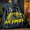 Coperta per Celebrazioni Neymar Coperta in Flanella da Esterno per Campeggio, Escursionismo, Feste in Giardino, Essenziale per Picnic, regalo per famiglia e amici