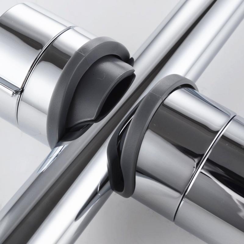 High Quality ABS Chrome Shower Head Holder 18-25MM Bathroom Bracket Rack Slide Bar Shower Accessories