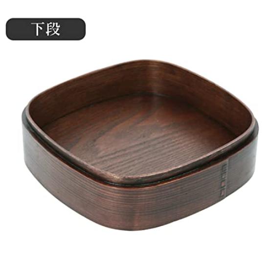 Kyoei Lacquered Bentwood Box GT-0020L Two-Tiered