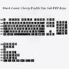 136 Keys Comic White English Korean German Layout Keycaps Dye Sub PBT Keycaps Cherry Profile for MX Switches Gaming Keybaord