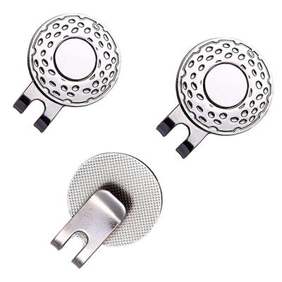 Značka golfového míčku s klipem na golfovou čepici s magnetickým příslušenstvím z venkovní slitiny na golfové značky