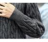 Women's Italian Merino Wool Cashmere Cable Knit Cardigan - Loose Fit, Thick, White Sweater