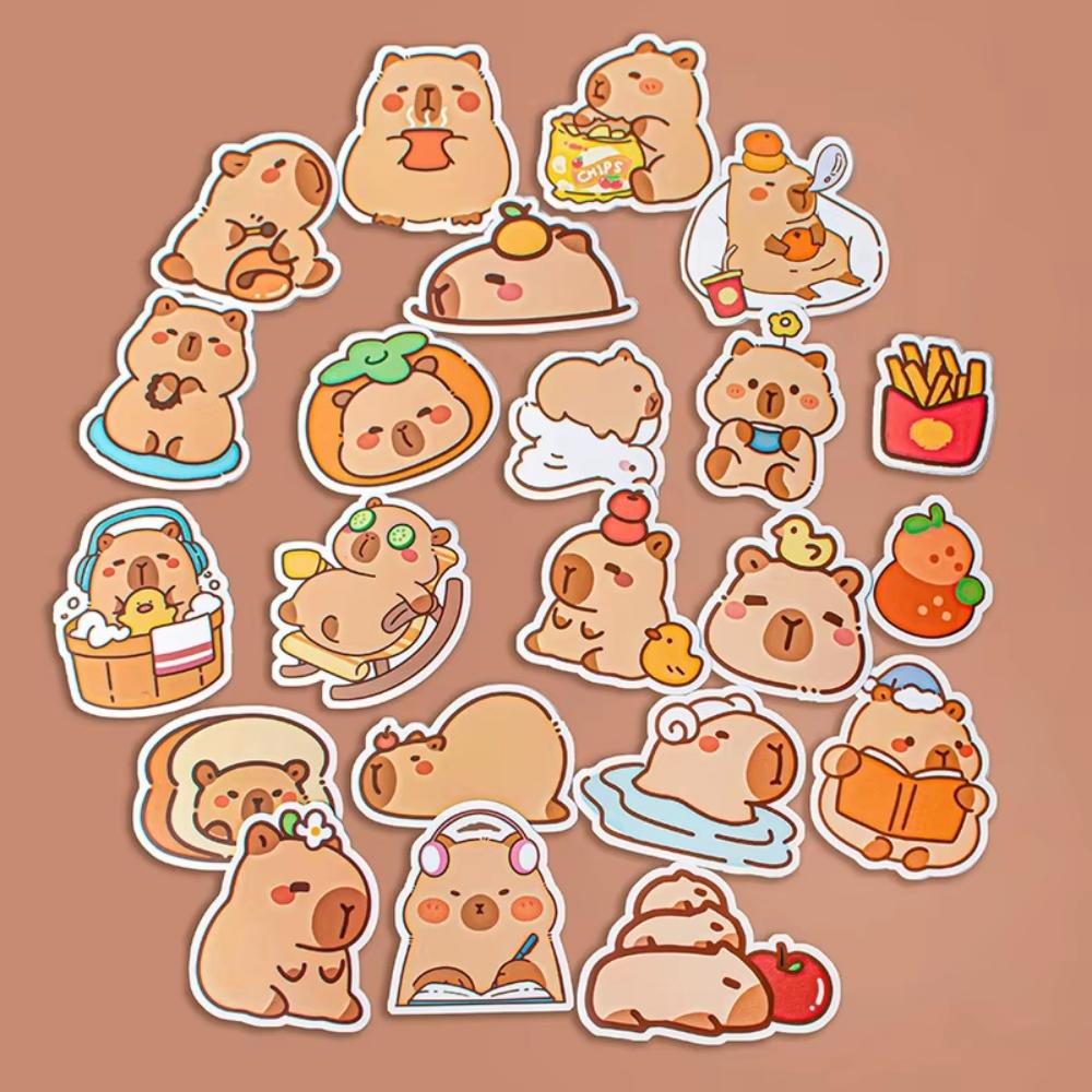 50 Stück Capybara Graffiti Aufkleber Niedlich Cartoon Kreativ Lustig Mode Dekoration Scrapbook Handy DIY Zubehör Großhandel