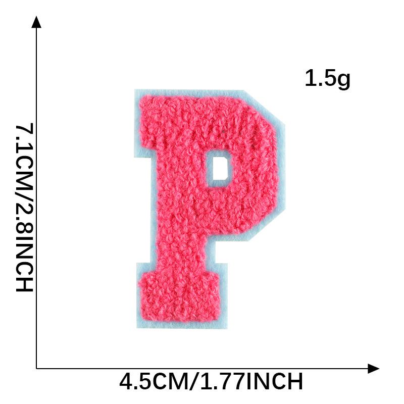 Diy Patch Sticker Letter Towel Embroidery Cloth Sticker Multi-Color Cloth Label Clothing Accessories Badge Embroidery Sticker
