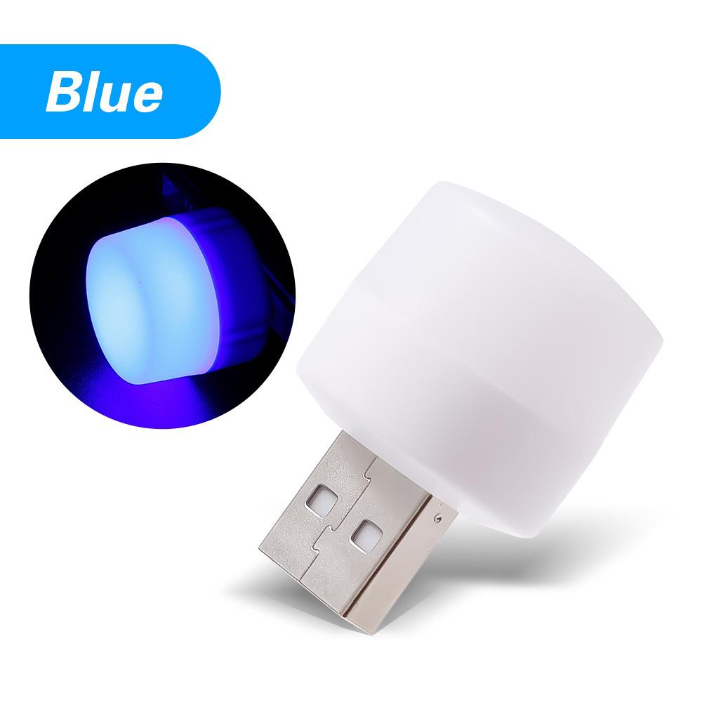 10PCS USB Night Light Mini LED Night Light USB Plug Lamp Super Bright Round Eye Protection Book Light Computer Mobile Power Lamp