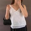 New ArrivalS Open Run Women S Sheer Flower Embroidery Layered Tank Top