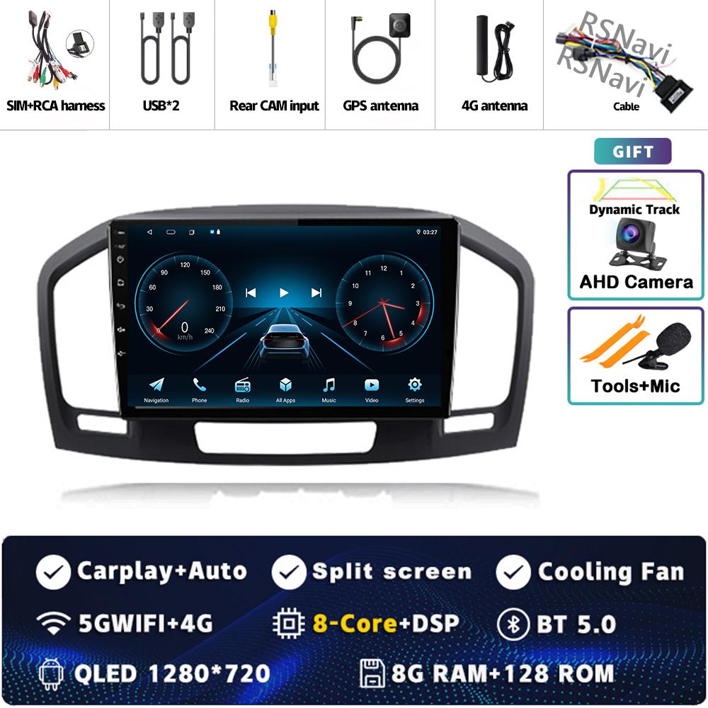 Android 14 Carplay Car Radio For Buick Regal Opel Insignia 2009 - 2013 Multimedia Video Player Navigation GPS Stereo 2Din DVD BT
