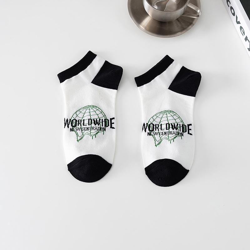 Men's Socks, Short Socks, Breathable and Sweat-absorbing, Boat Socks, Summer Anti-odor, Summer Thin Breathable Sports Trendy Socks