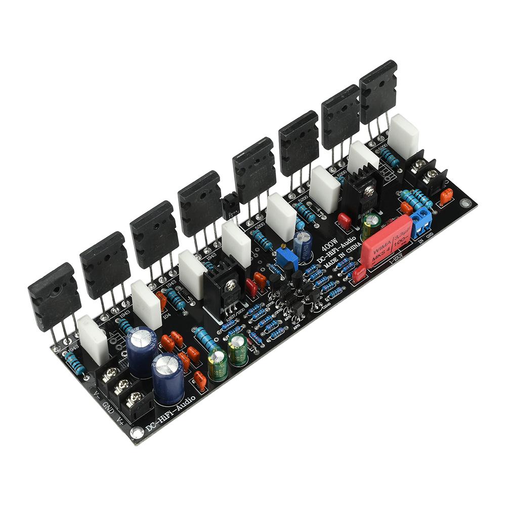 400W Audio Amplifier Module DC 20V-90V Upgraded Single Channel Power Amplifier 1943+5200 High Power Audio Amplifier