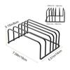 Kitchen Chopping Board Holder Countertop Storage Rack for Cutting Boards Trays Pans with Non Slip Base Space Saving Organizer