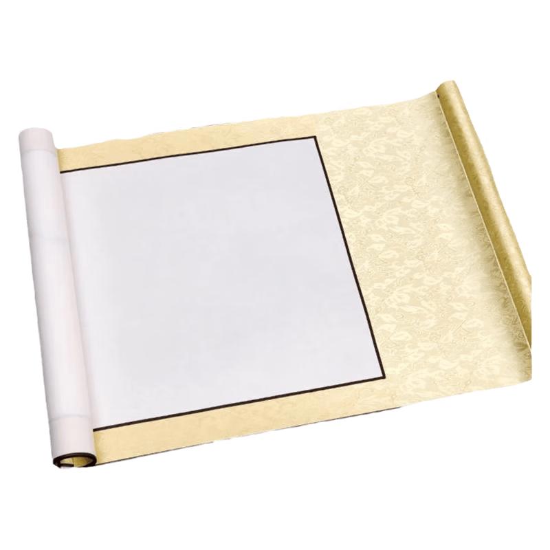 Jiuqi Blank Xuan Paper Calligraphy & Painting Mounted Scroll 4-Chi 6-Kai (72x32cm)