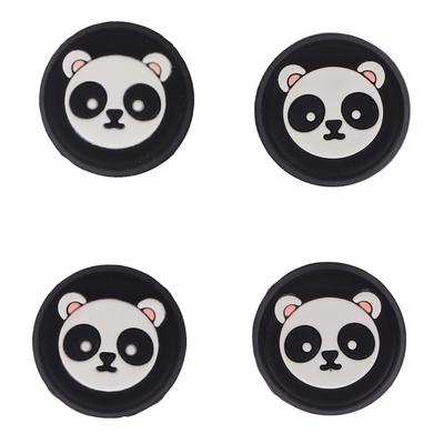 4pcs Thumb Grip Multipurpose Replacement Silicone Thumb Grip Caps for PS5 ControllerBlack