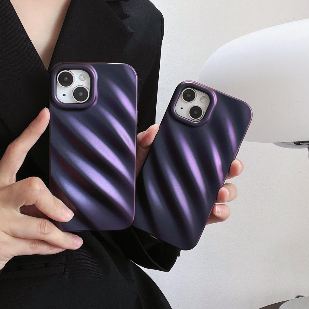 Creative Purple Phone Case Suitable for iPhone 11, iPhone 12, iPhone 13