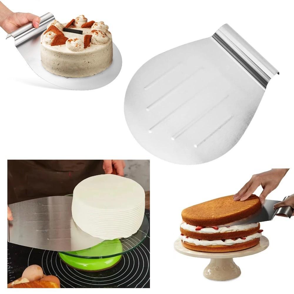 Heavy Duty Pizza Transfer Shovel Silver Baking Shovel Paddle Cake Tray Spatula  Baking Tools