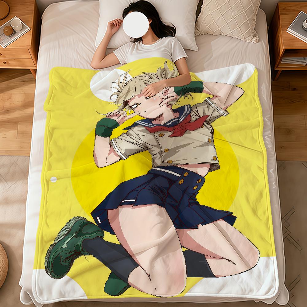 

anime girl fanart comic t-Toga Himiko soft warm plush blanket dormitory sofa living room pet hogar bedroom gift nap home Flannel 75x90cm