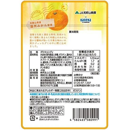 10er-Set Kaneka Foods Wakayama Unshu Mikan Gummibärchen Fruchtsaft Lactobacillus 40g 10 Beutel