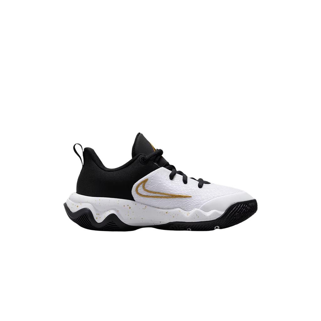 Nike Giannis Immortality 4 GS Czarne Białe Metaliczne Złoto Buty dla Dzieci IH7664-003