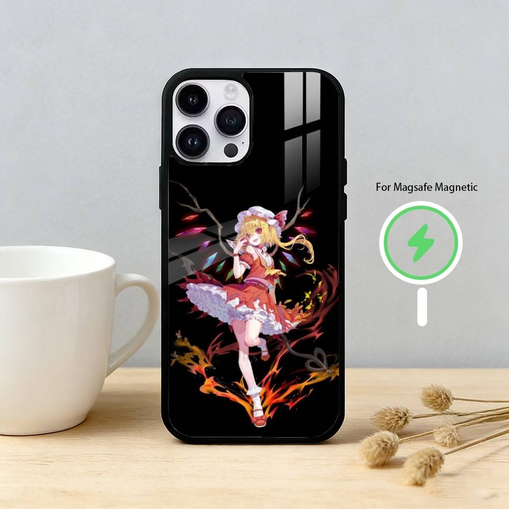 T-TouHou Project Flandre Phone Case For iPhone 17,16,15,14,13,12,Plus,Pro,Max For Magnetic Wireless Charge
