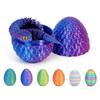 3D Printed Cool Snake Dragon Egg Multi-Joint Novel Easter Hot-Selling Gift Decompression Children'S Toys Desktop Decoration