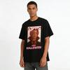 Halloween Romance Vampire Pink-Haired Character Print Top Casual Loose T-Shirt For Men Women Pure Cotton T-shirt