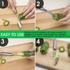 2pcs Stainless Steel Fruit Corer, Red Pepper Seed Remover, Vegetable and Fruit Corer, Kitchen Gadget, Convenient for Peeling and Slicing