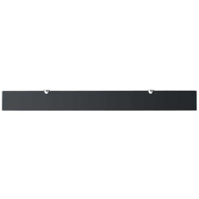 Étagère murale en verre 100 x 10 cm 8 mm - VIDAXL - Scandinave - Moderne - Noir