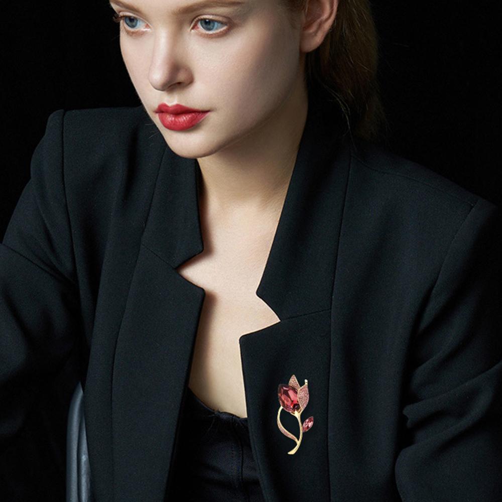 Broches Senior fleur feuille broche broches pour femmes costume pendentif mode broches bijoux