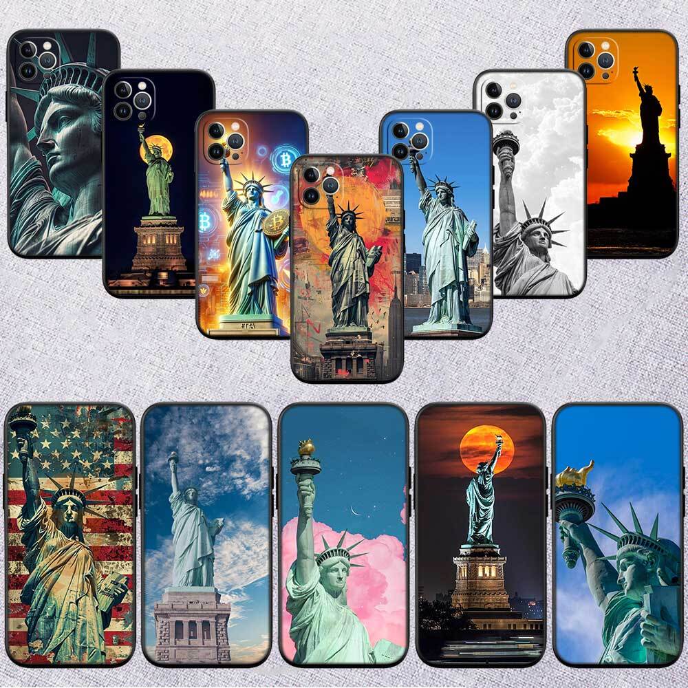 Statue of Liberty Phone Case for Redmi Note 12 12S 12C 13 13C 13R 14 14S 14R 14C 11A 13X A3 A3X A4 A5 Pro Max Plus