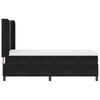 LED Box Spring Bed with Mattress Black 100 X 200 Cm Velvet