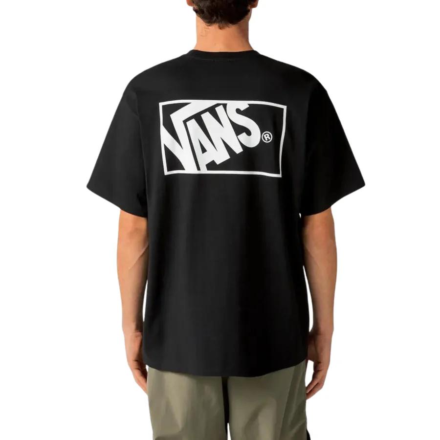 Vans X WTAPS Collaboration Series Logo Print Crew Neck Short Sleeve T-Shirt Men Tops Black VN0A7SPRBLK