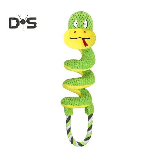 

Пищащая игрушка для жевания собак с хрустящей бумагой, плюшевая игрушка в форме жирафа/змеи, перетягивание каната, интерактивная мягкая игрушка для маленьких, средних и больших собак Snake