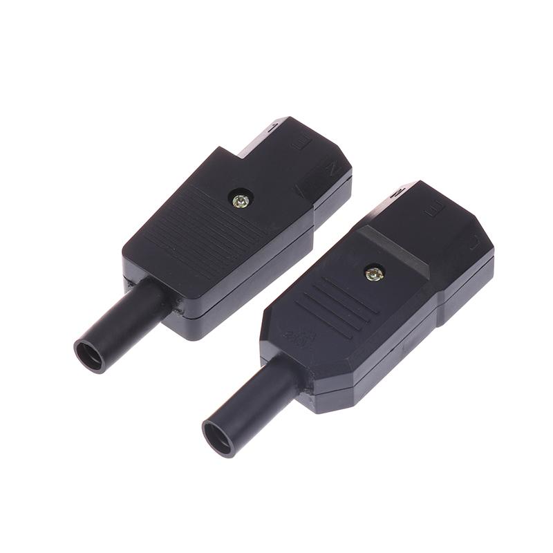 16A 250V Negru Iec Conector Mufă Cablu Drept C13 C14 Mufă Mamă Tată Conector de Alimentare Reconfigurabil Soclu AC cu 3 Pini