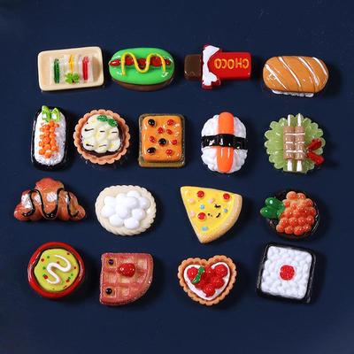 Fertige simulierte Lebensmittel, Sushi, Brot, Pizza, DIY-Telefonhülle und Beauty-Accessoires für Kinder, Schmuck aus Kunstharz