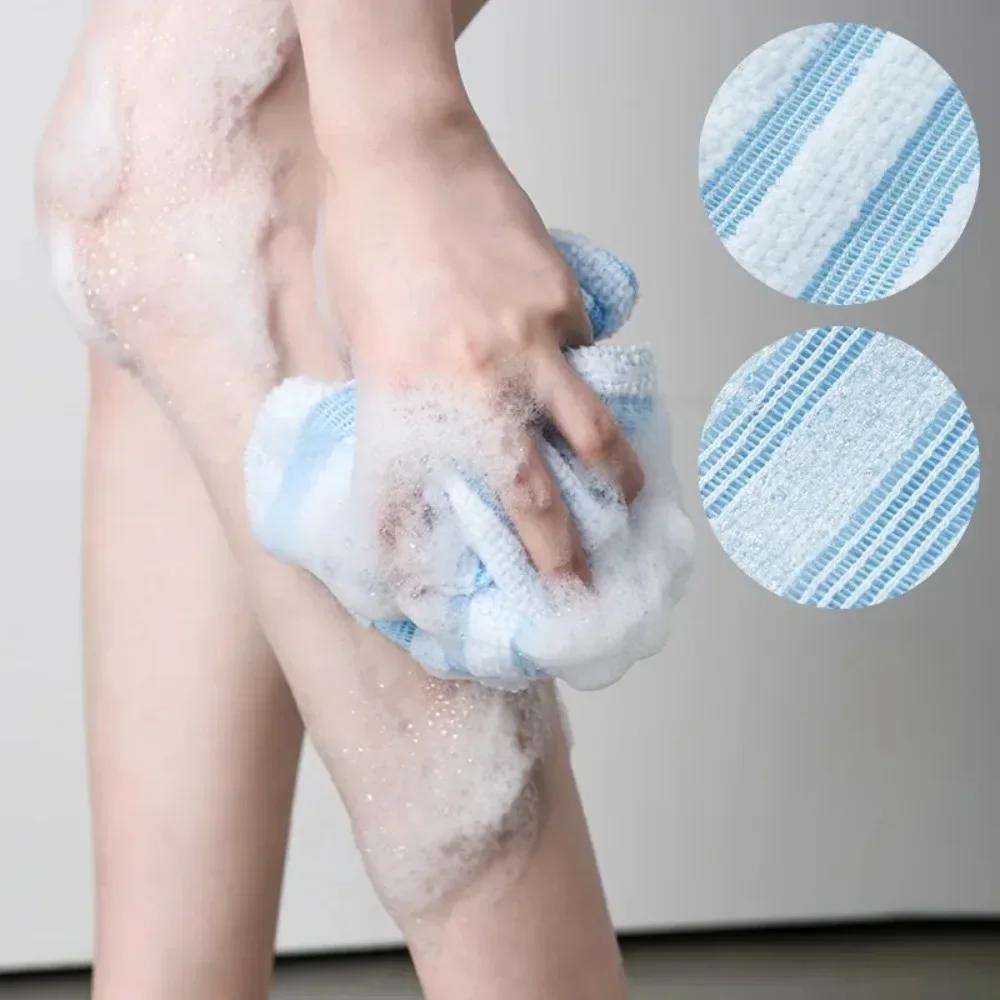 Japon Sürtünme Lif Banyo Naylon Havlu Fırçası Arka Havlu Peeling Fırçalama Duş Süngeri Vücut Banyo Aksesuarları