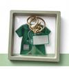 Medical Scrub Keychain Cute Stethoscope Decor Clear 2D Pattern Non-fading Pendant for Healthcare Workers Christmas Gift