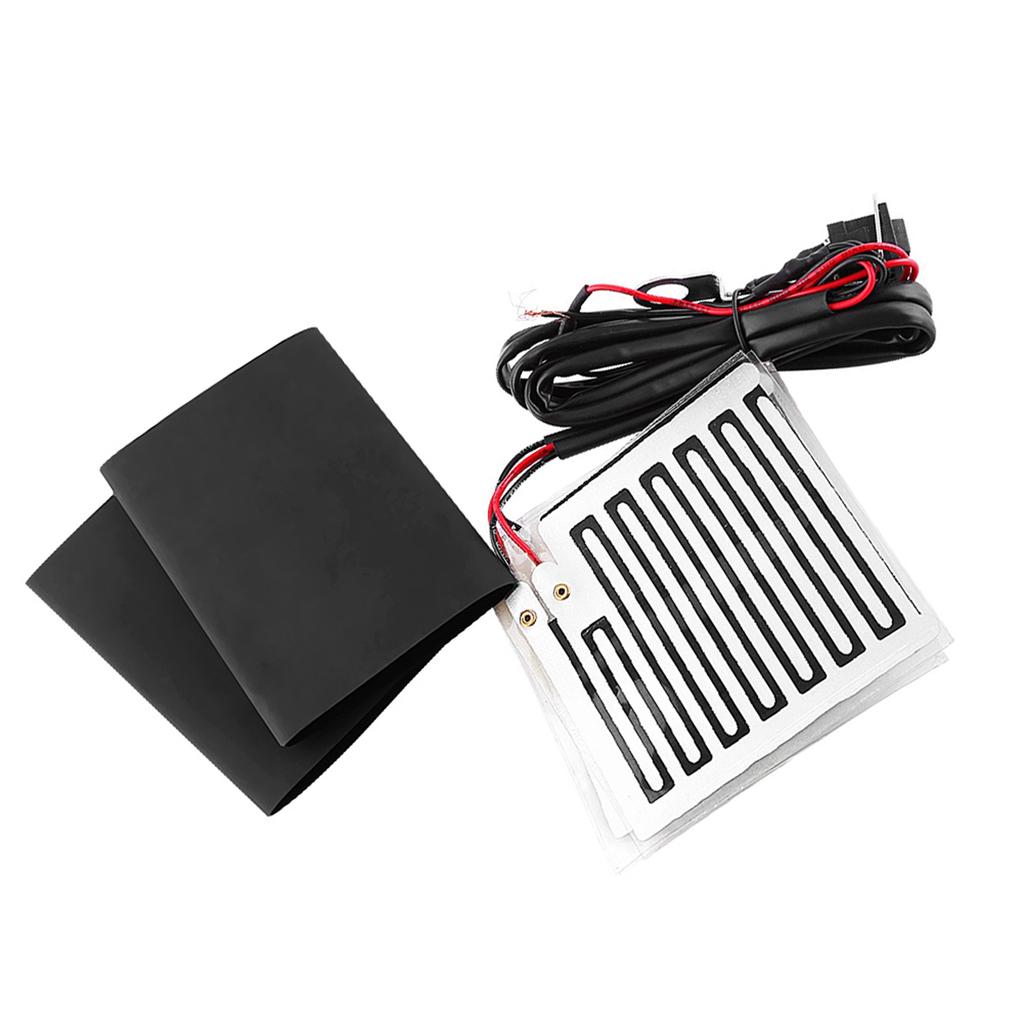 12V Winter Heated Grip Pads Inserts Handlebar Hand Warmers Fits Universal Grip ATV Motorcycle