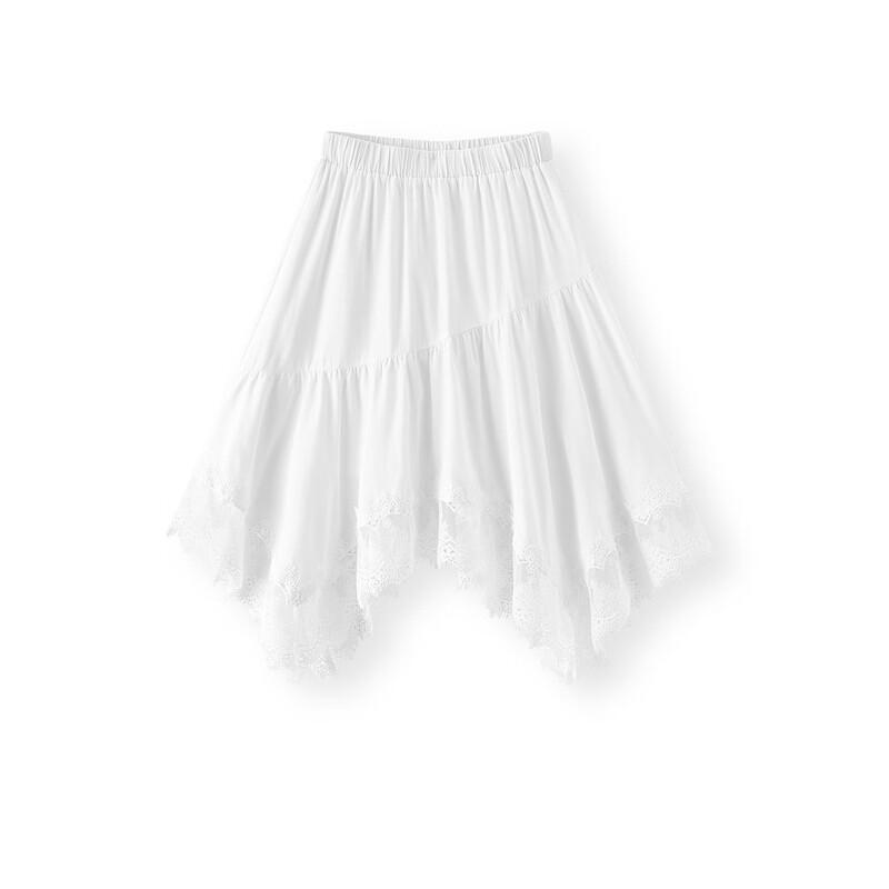 Semir Women's Asymmetrical Lace Midi Skirt