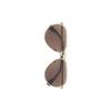 Burberry Trendy Plate with Metal Frame Aviator Sunglasses Men's Gold