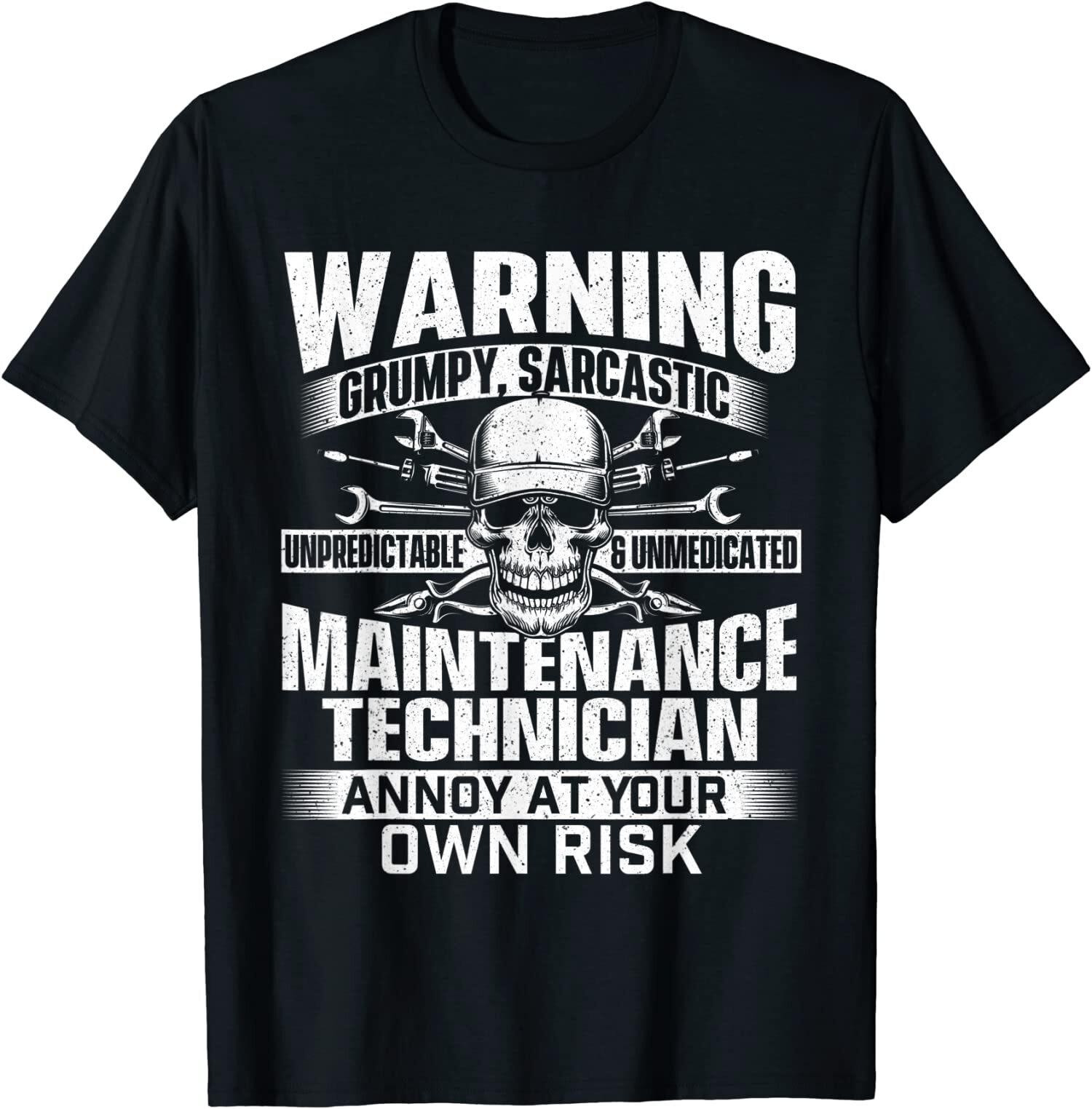 NEW LIMITED Grumpy Maintenance Technician - Repairman Handyman T-Shirt M