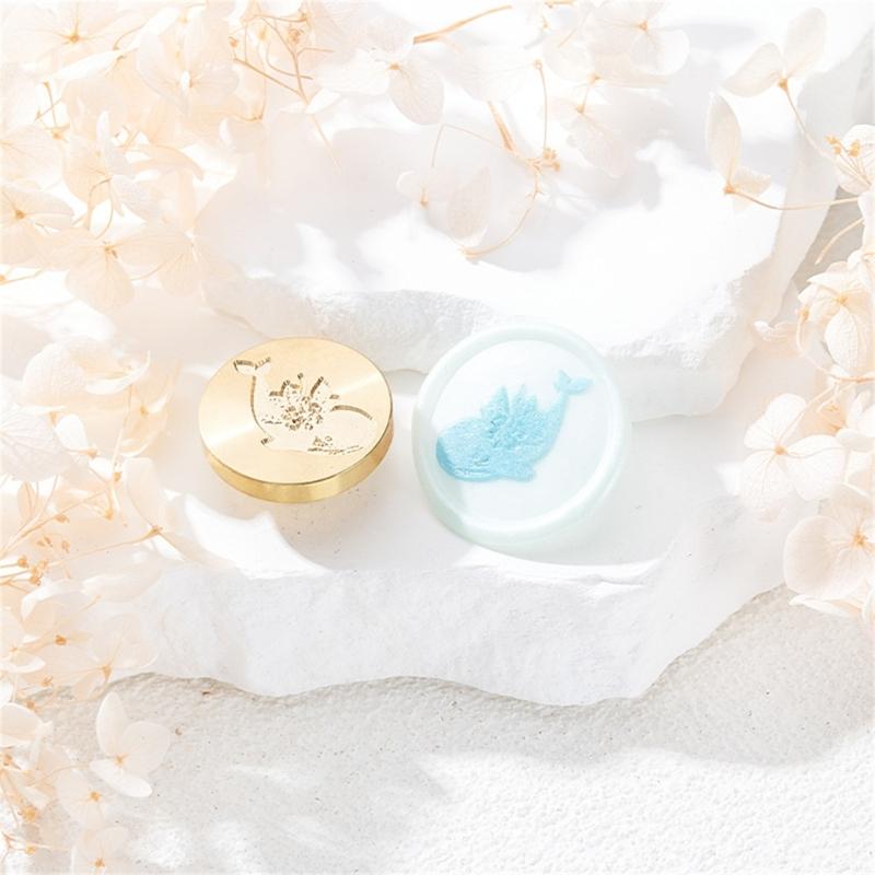 Floral Pattern Wax Seal Stamp Head for Valentine Card Wedding Invitation Envelope, Exquisite Pattern Wax Seal Stamp Head
