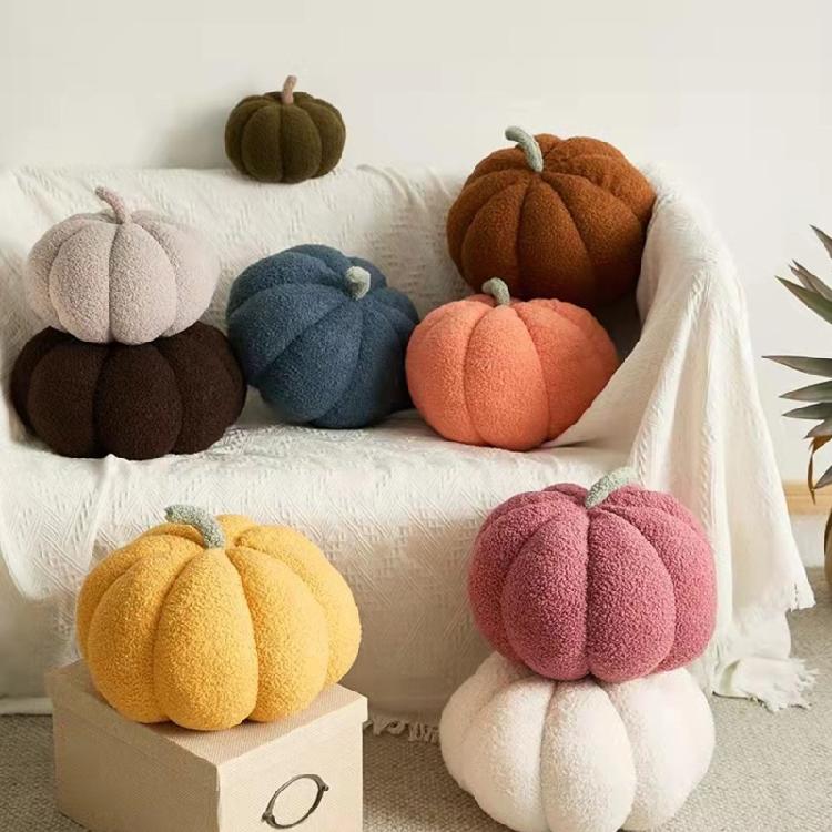 Lightweight Throw Pillow Pumpkin Shaped- Pillow for Living Room Bedroom Present