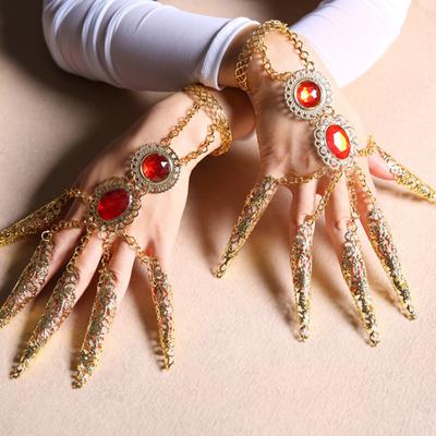 Brățară pentru fete arătoase din cristal artificial Accesorii pentru costume de dansatoare vintage