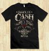 Johnny Cash Rock & Roll Vintage T-Shirt, Men's Women's Sizes (met-731)