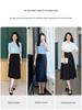 Miss Bird Blue Chiffon Short-Sleeve Professional Women's Interview Shirt