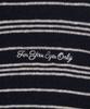 Poyueoaijeuonli If Stripe V-Neck Knit (Navy)