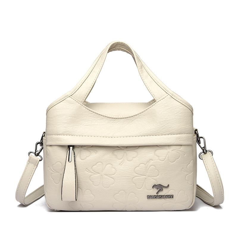 Nouveau Sac à Bandoulière Rétro Grande Capacité, Sac Bandoulière Simple et Polyvalent pour Femme, Texture Cuir Souple Haut de Gamme, Sac Décontracté pour le Quotidien
