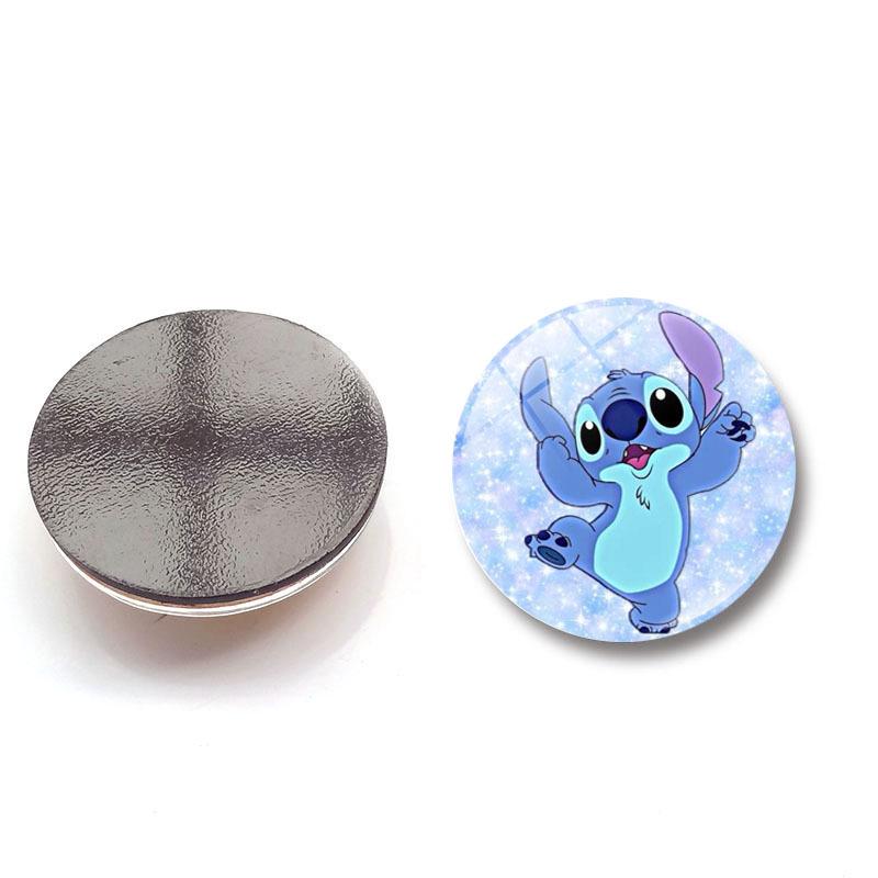 Lilo & Stitch Crystal Glass Magnet - Cartoon Stitch Home Decor Fridge & Whiteboard Sticker